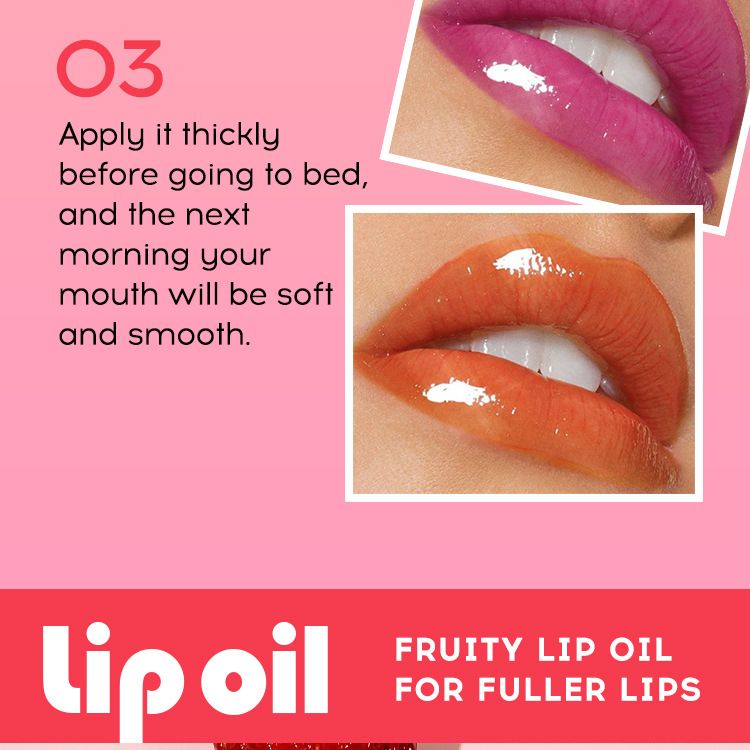Strawberry Fruit Gloss Balm Hydrating Moisturizing Mirror Liquid Lipstick Color Changing Plumper Lip Oil_voghion.com