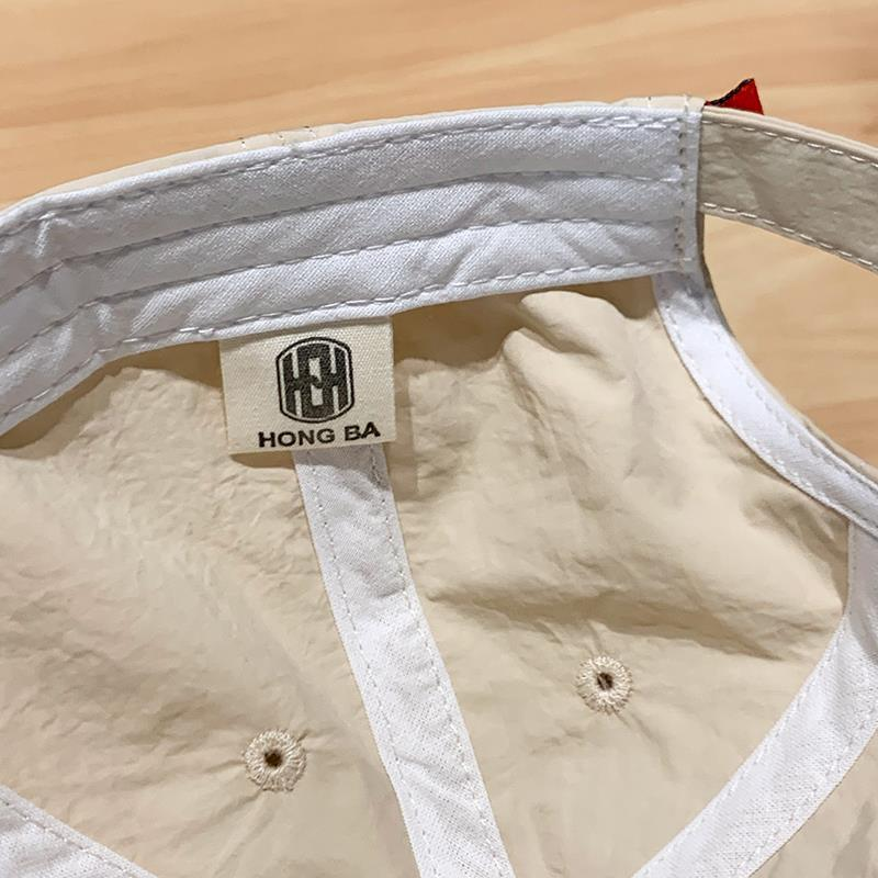 Cappello da baseball estivo da donna, sottile, in tessuto ad asciugatura rapida, con ricamo coreano, con lettera, protezione solare, per uomo e donna_voghion.com