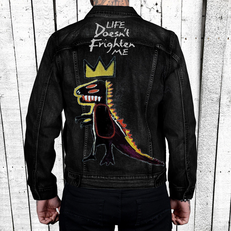 Neue Strickjacke für den Herbst, lockere Jeansjacke mit Aufdruck für Herren 2629_voghion.com