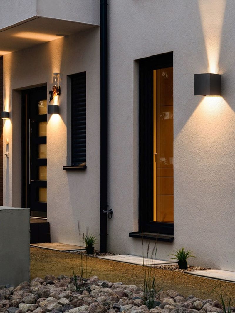 12W Wasserdichte Außenlampen Einstellbarer Lichtwinkel Lichter Wandleuchte Für Garten Veranda Terrasse Balkon Beleuchtung Wandleuchte_voghion.com
