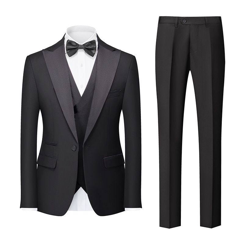 CT New Three-Piece Men's Double-Slit Formal Suit Set_voghion.com