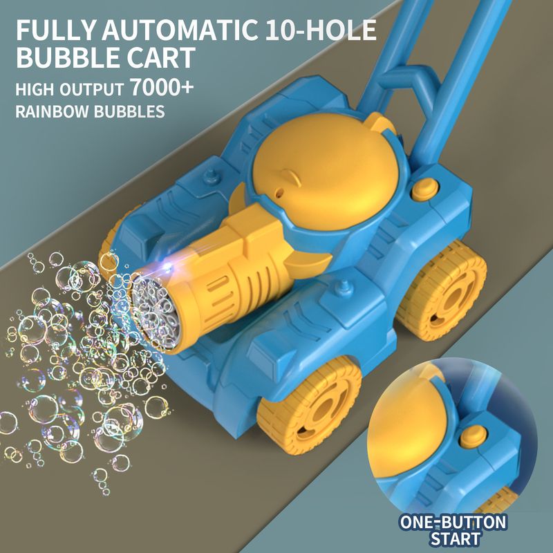 Machine à bulles automatique pour enfants, style chariot, pour jeux en plein air et mariages, 800 bpm et plus, avec lumières LED._voghion.com