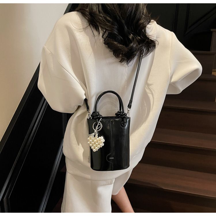 Women's Bucket Bag Stylish Silver Spice Single Shoulder Crossbody Bag With Retro Texture Carrying Bucket Bag_voghion.com