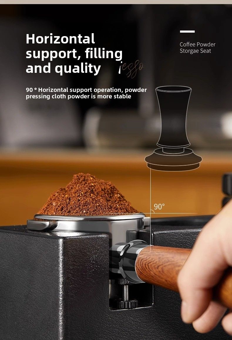 Macchina per caffè in polvere in acciaio inossidabile, pressa per polvere a tre polpa, pressa per polvere quantitativa di riempimento, set di stoccaggio integrato per martello_voghion.com