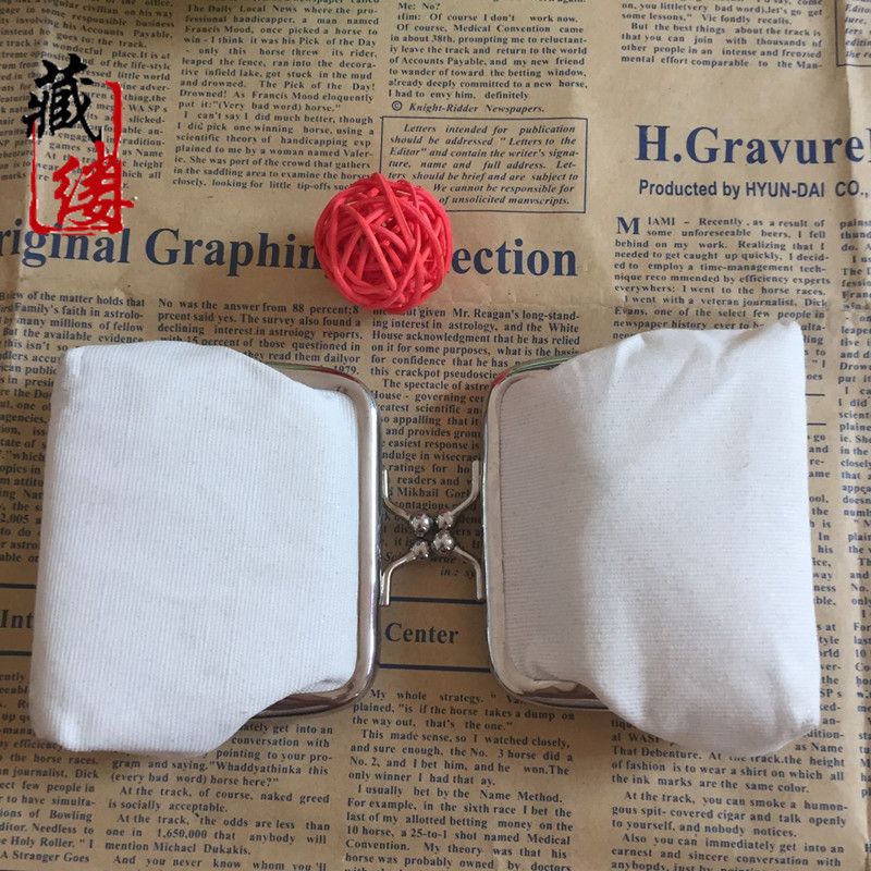 Fluoreszierende reine weiße Leinwand Geldbörse Student Stoff Münztüte Kinder Brieftasche Weihnachten kleines Geschenk_voghion.com