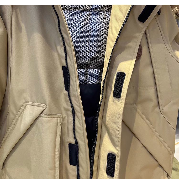 Parka invernale da donna con cappuccio staccabile in pelliccia sintetica, piumino spesso, cappotto lungo antivento e impermeabile per attività all'aperto e spostamenti quotidiani_voghion.com