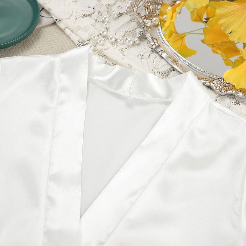 2024 Fashion Texture Feather Loose and Comfortable Soft Robe Hanging Dress Pajama Set Home Fury for Women_voghion.com