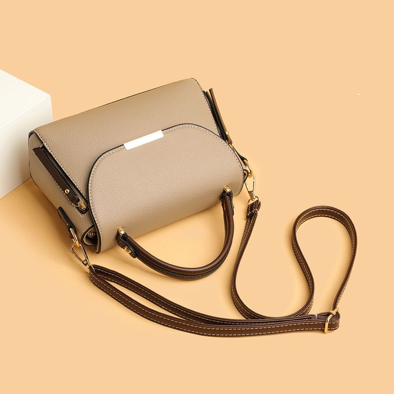 Nuova borsa a tracolla per donna, borsa a tracolla alla moda ed elegante, piccola borsa a mano con design a blocchi di colore_voghion.com