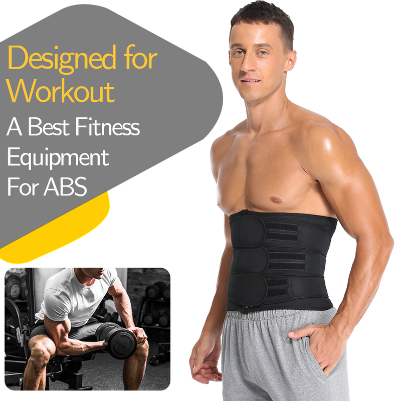 Trainer Männer Taille Abnehmen Body Shaper Fiess Gürtel Gewicht Verlust Fett Brennen Sport Gürtel Schweiß Trimmer Workout C_voghion.com