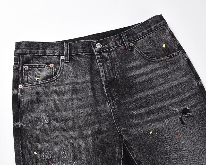 Ropa para hombres 24 pantalones holgados y acampanados con bigotes de gato rotos y con diseño tridimensional para hombres y mujeres_voghion.com