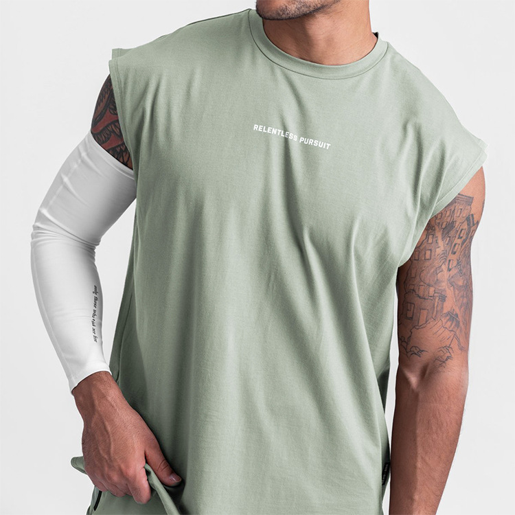 Man's clothing Men's tank top loose crew-neck sports vest men's quick drying breathable base top_voghion.com