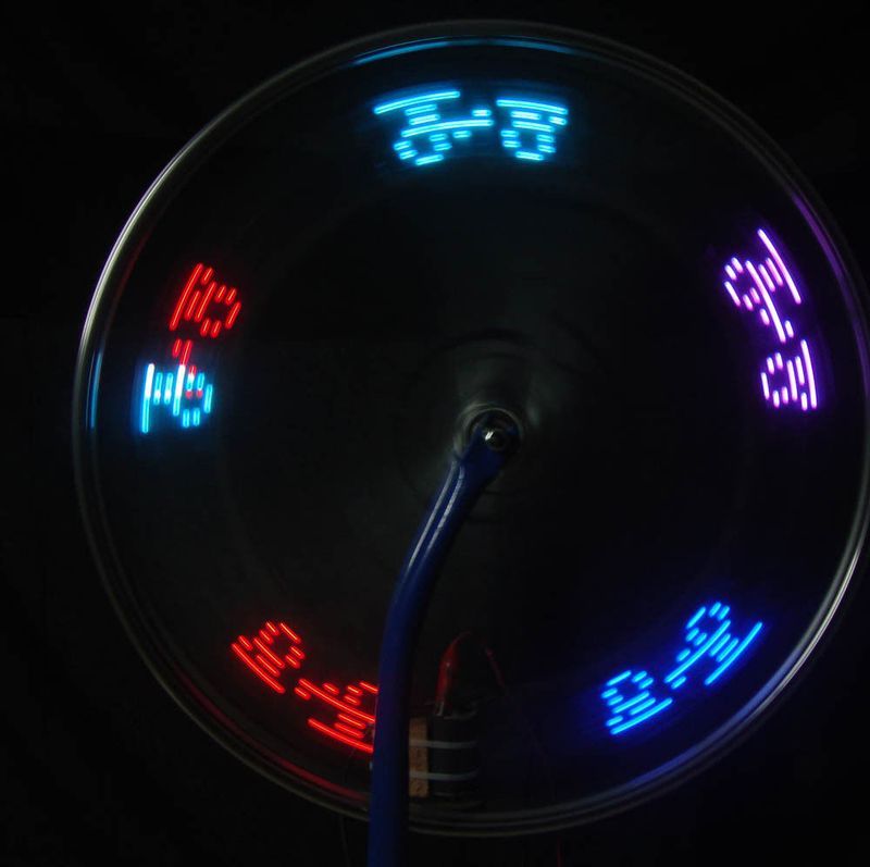 Mountainbike-Speichen-LED-Feuerrad, mehrfarbiges Muster, doppelseitiger Stahldraht, Vibrationssensor, Doppelsensor, Farblicht_voghion.com