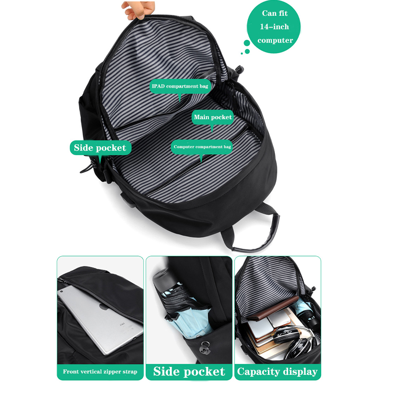 Nueva mochila Universal para hombres y mujeres, bolsa de ordenador de ocio de negocios, bolsa de viaje con carga Usb, mochila para estudiantes_voghion.com