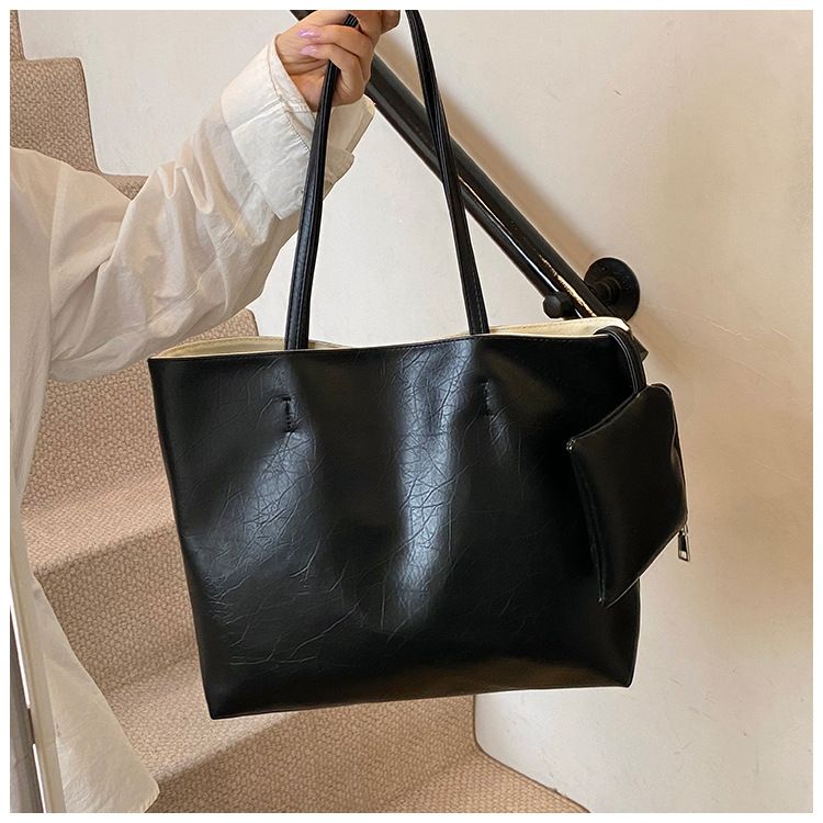 Torby damskie Torba retro Prosta torba retro Damska nowa duża pojemność torba na ramię pod pachami Torba podróżna_voghion.com