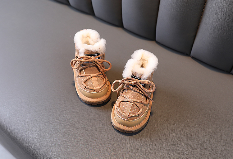Children's Boots Winter Soft Soled Warm Snow Boots For Girls And Boys Low Top Cotton Boots For Boys_voghion.com
