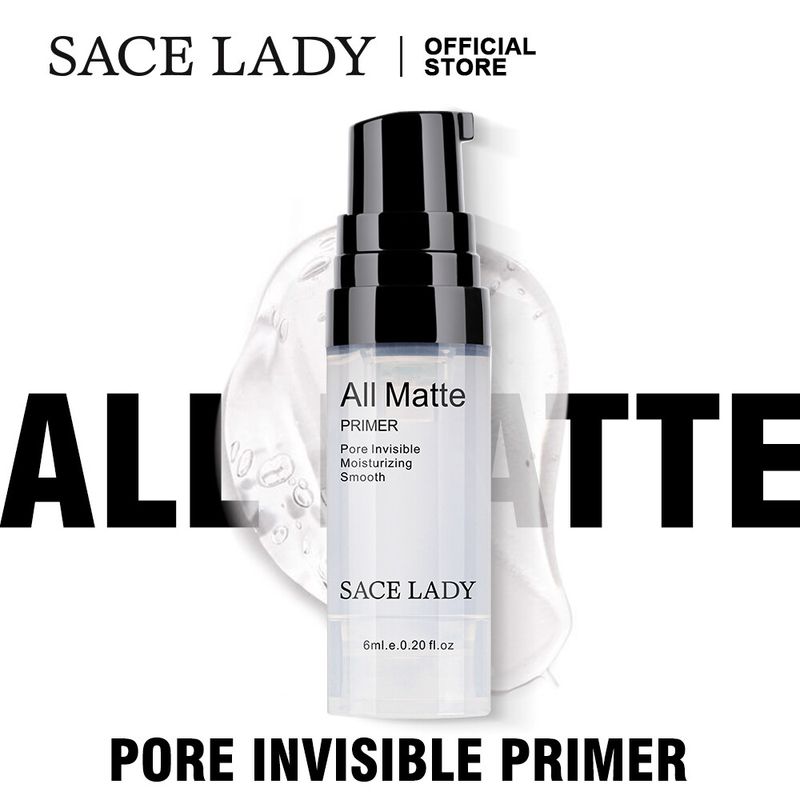 SACE LADY Face Primer Makeup Matte Invisible Pore Base Make Up Moisturizing Long Lasting Cosmetics 6ML_voghion.com