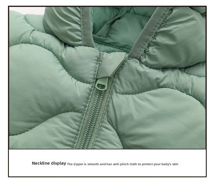 Autumn And Winter New Children's Jacket Lightweight Down Cotton Coat Baby Outerwear Solid Color_voghion.com