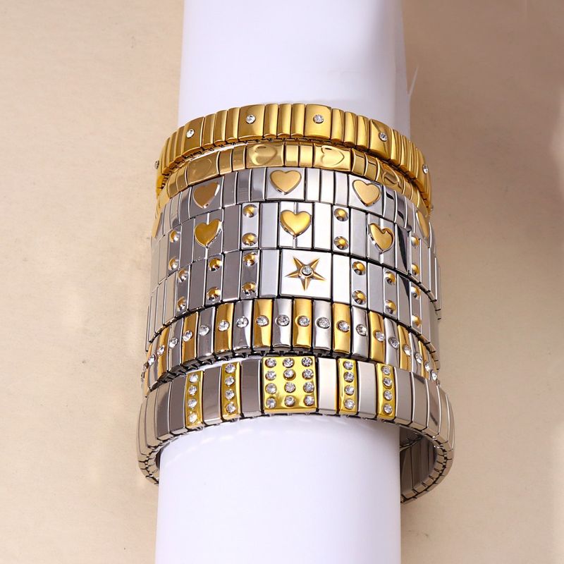 Hot Selling Watch Strap Non-Fading Women High-End Elastic Fashion Gold-Plated Bracelet_voghion.com