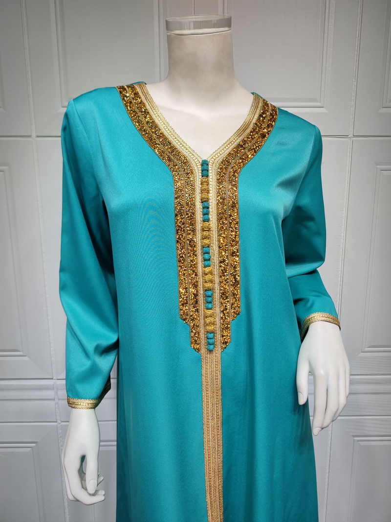Women's fashion light luxury diamond set hot diamond gown dress_voghion.com