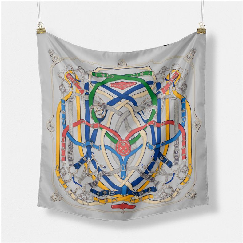 Nuova fascia per capelli in seta twill a catena 2024 Malaysia Fashion 53 cm piccola sciarpa quadrata_voghion.com