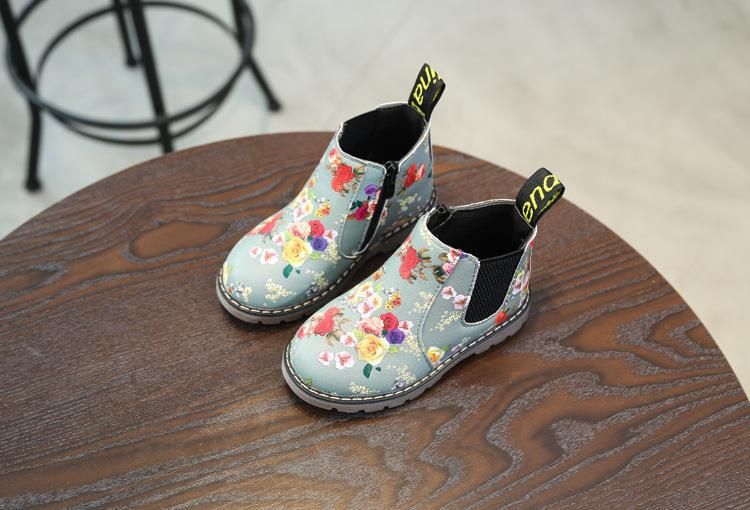 2023 Autumn And Winter New Children's Shoes Boys' Short Boots British Leather Boots Girls' Single Boots Big Boy Martin_voghion.com