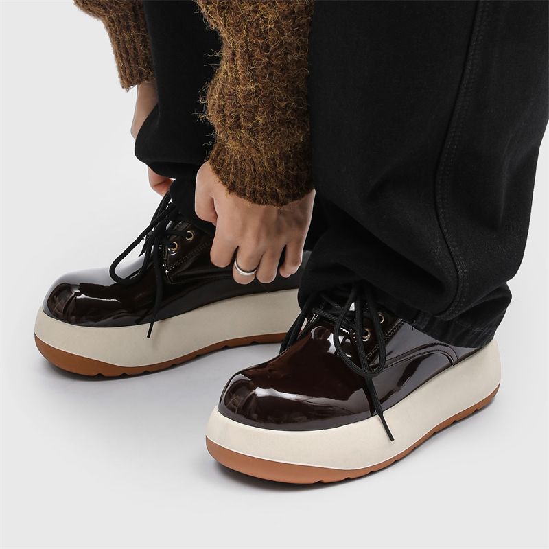 Nouvelles chaussures de printemps en cuir pour hommes, bottes Martin montantes rehaussantes pour hommes_voghion.com