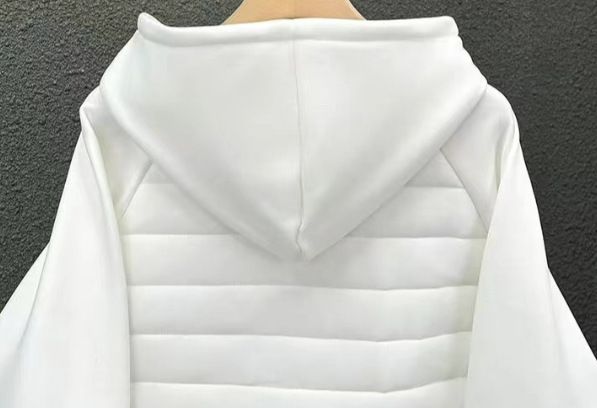 Herrenbekleidung Herrenmodemarke Daunenbaumwolle Paris Lange Jacke mit Buchstabendruck Modemarke Sweatshirt Kapuzenjacke_voghion.com