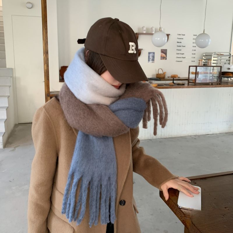 Patchwork Women's Shawl, Versatile 2025 Fall/Winter New_voghion.com