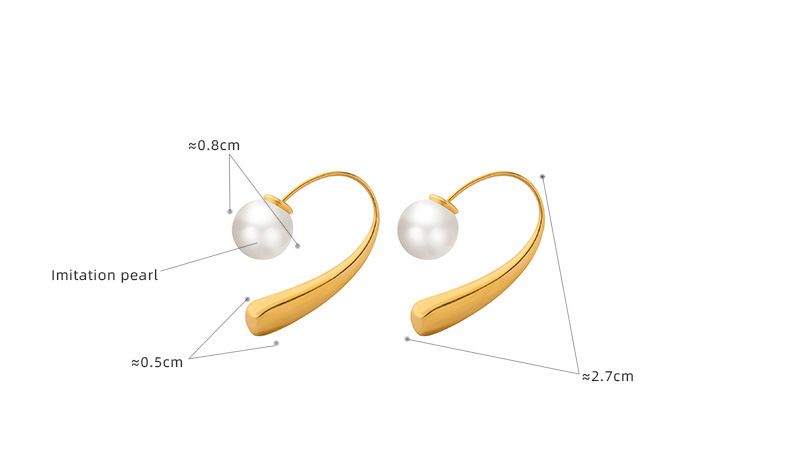 Retro-Stil Einzigartiges Design Ohrringe Titan Stahl plattiert Personalisierte Ohrhaken Nischenmode Ohrringe Schmuck Frauen_voghion.com