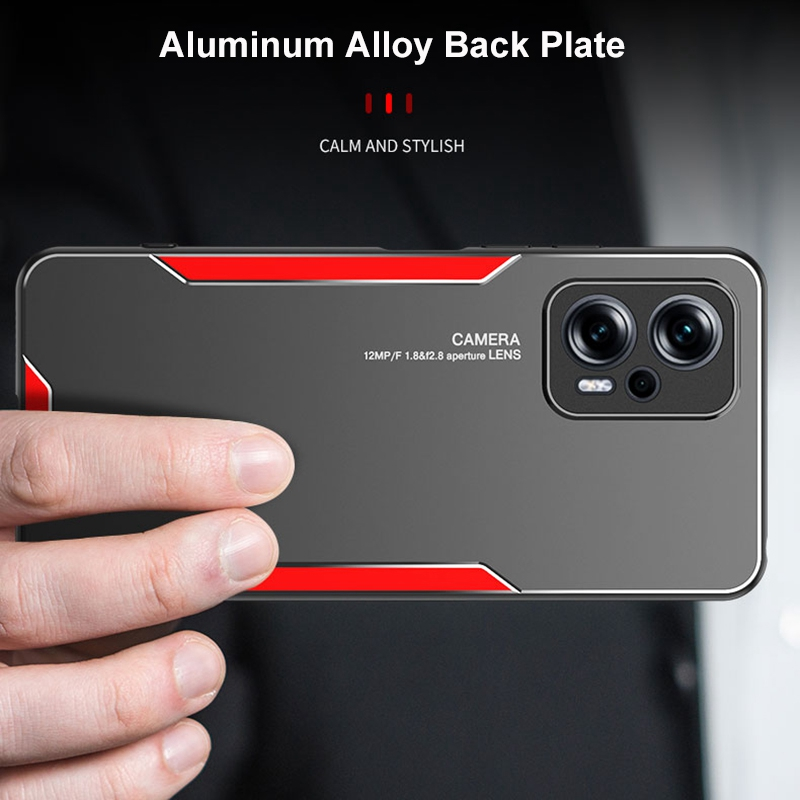 Custodia in metallo di alluminio per Xiaomi Poco X4 NFC F4 X4 GT Custodia protettiva in silicone opaco Custodia protettiva completa per Poco M4 Pro 5G C_voghion.com
