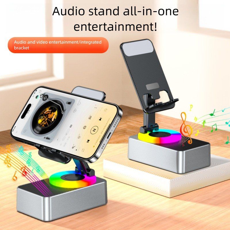 3-in-1 Stand Bluetooth Power Bank Call Speaker Multi-Functional Foldable Rotating Desktop_voghion.com