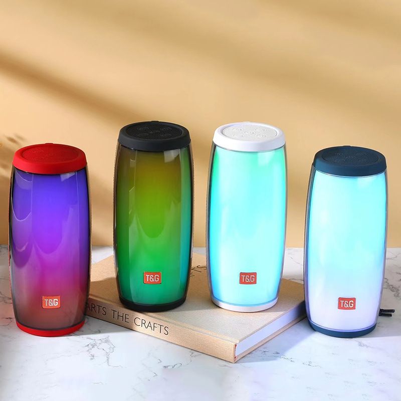 New TG317 wireless Bluetooth pulsating speaker LED seven color outdoor card insertion desktop computer subwoofer_voghion.com
