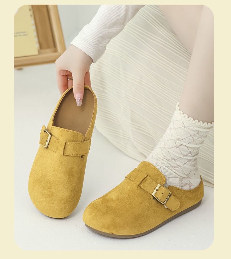 Pantofole da donna Ins Trend Casual All Match con supporto a metà piede_voghion.com