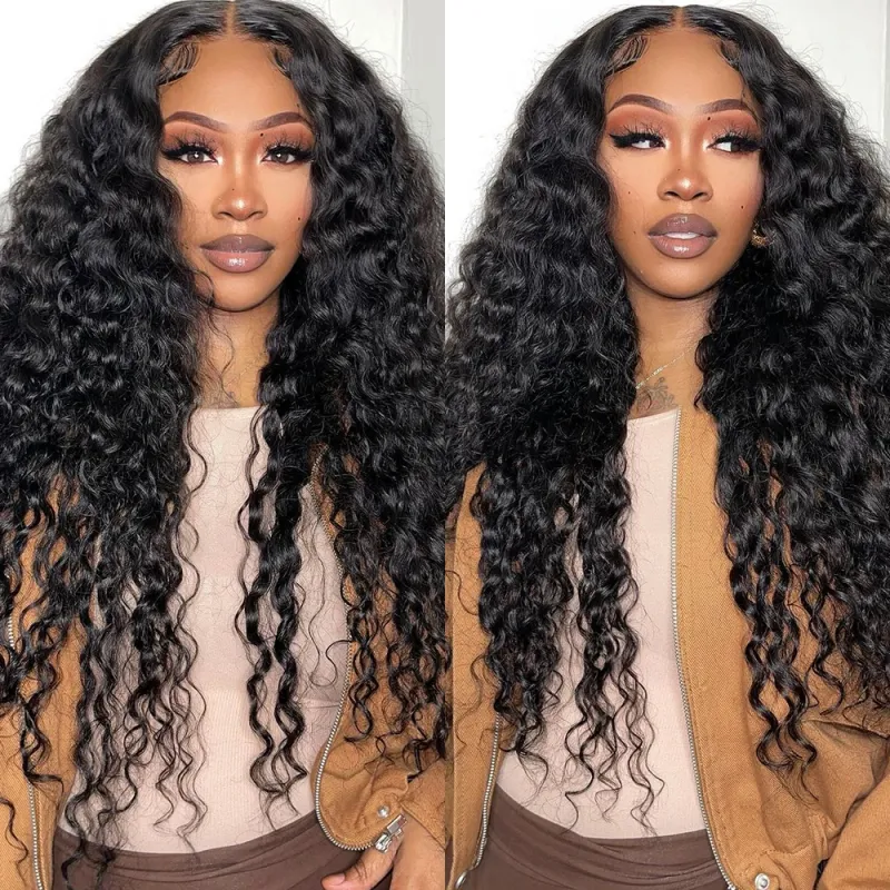 Glueless Human Hair Deep Wave Wig_voghion.com