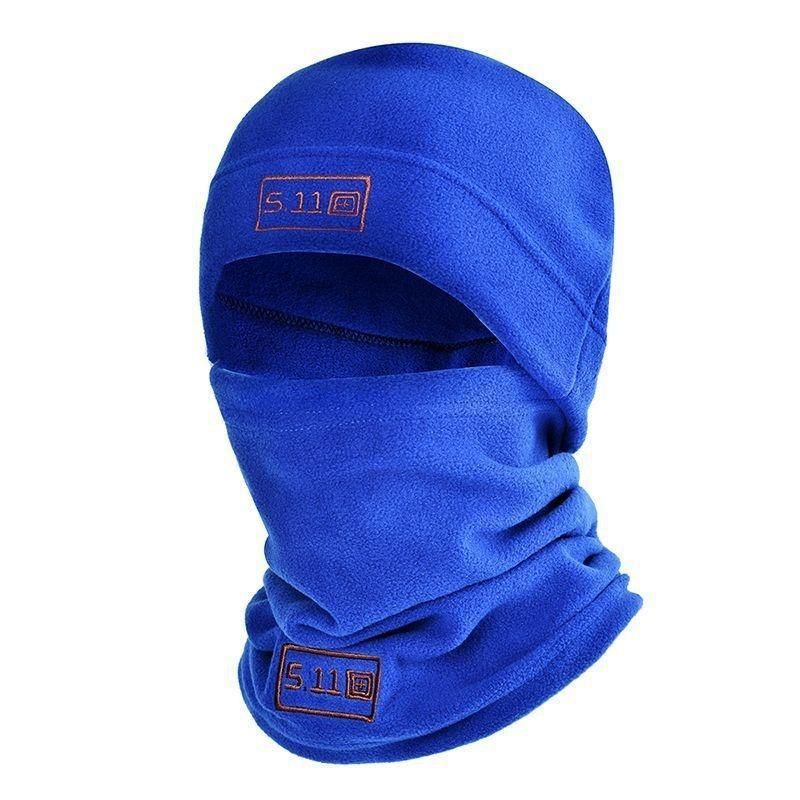 Autumn Winter Men's 2-Piece Polar Fleece Neck Warmer And Face Mask Set For Outdoor Sports_voghion.com