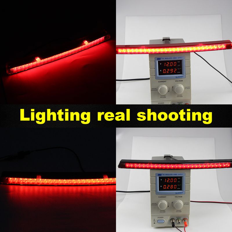 Red Lens Rear Tail High Mount LED Third Brake Stop Light 1K8945087D 1K6945097F Fit For VW Scirocco Golf 5 Polo 9N Passat_voghion.com