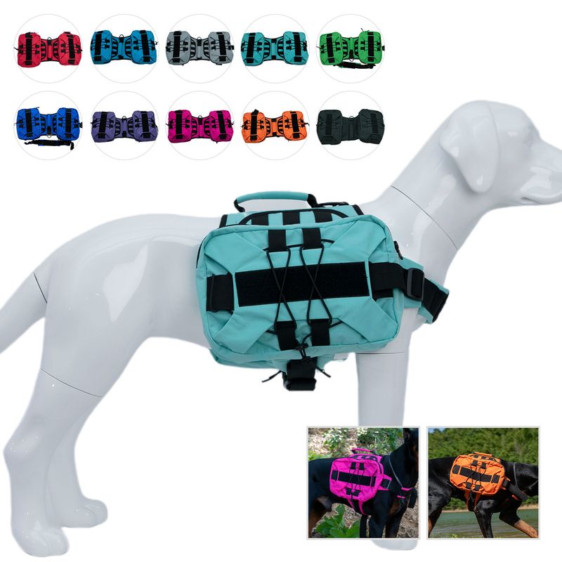 New Multifunctional Pet With Straps Large Pocket Backpack Dog Self-Backpack_voghion.com