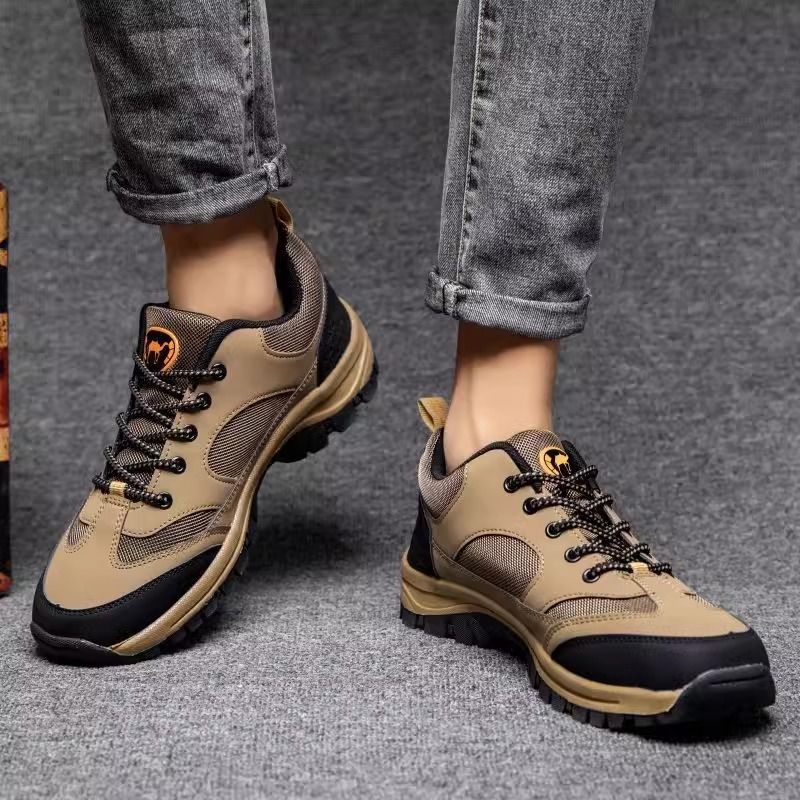 Travel Non Slip Waterproof Hiking Autumn And Winter Dad Men's Abrasion Resistant Outdoor Sports Leather Shoes Casual_voghion.com
