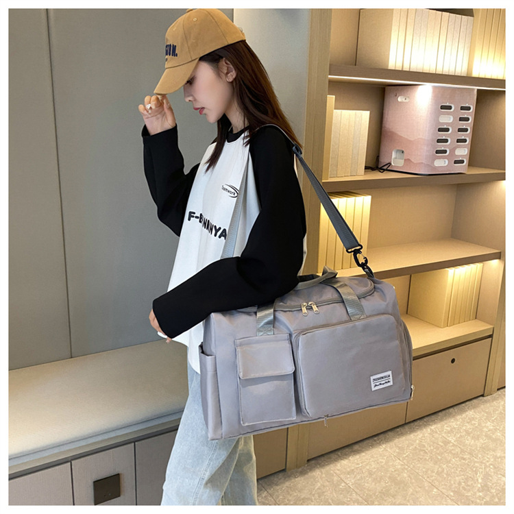 Nuova borsa da viaggio con separazione tra asciutto e bagnato, borsa fitness, scomparto indipendente per le scarpe, contenitore pieghevole per la borsa da consegna_voghion.com