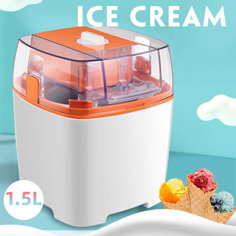 1500ml Automatic Ice Cream Maker Dessert Making Machine with Transparent Upper Cover Home Fruit Ice Cream Maker_voghion.com
