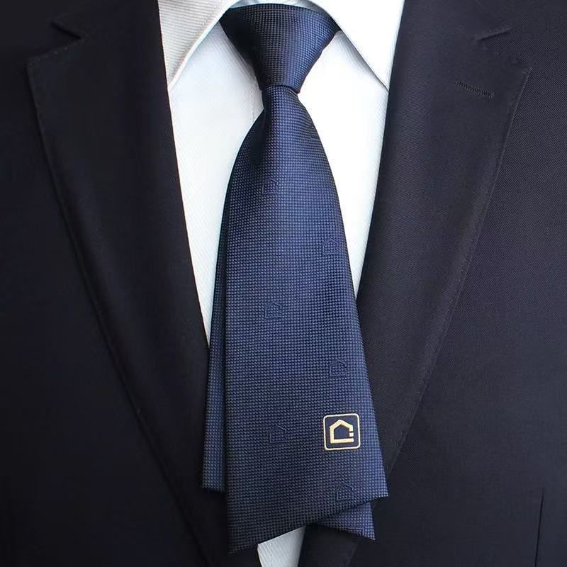 Cravatta da donna personalizzata con cerniera da uomo Lianjia Business da 8 cm gratuita_voghion.com