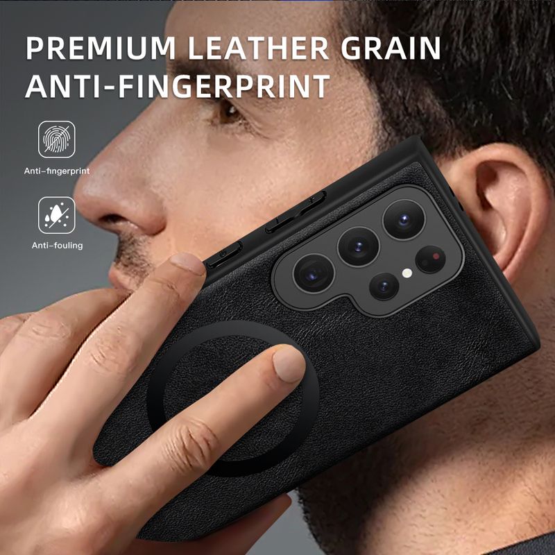 Hülle für Samsung Galaxy S24 Ultra Hülle Leder Handyhülle für Samsung Galaxy S25 S22 S20 Plus Luxushülle S23 S21 FE 5G Hülle_voghion.com