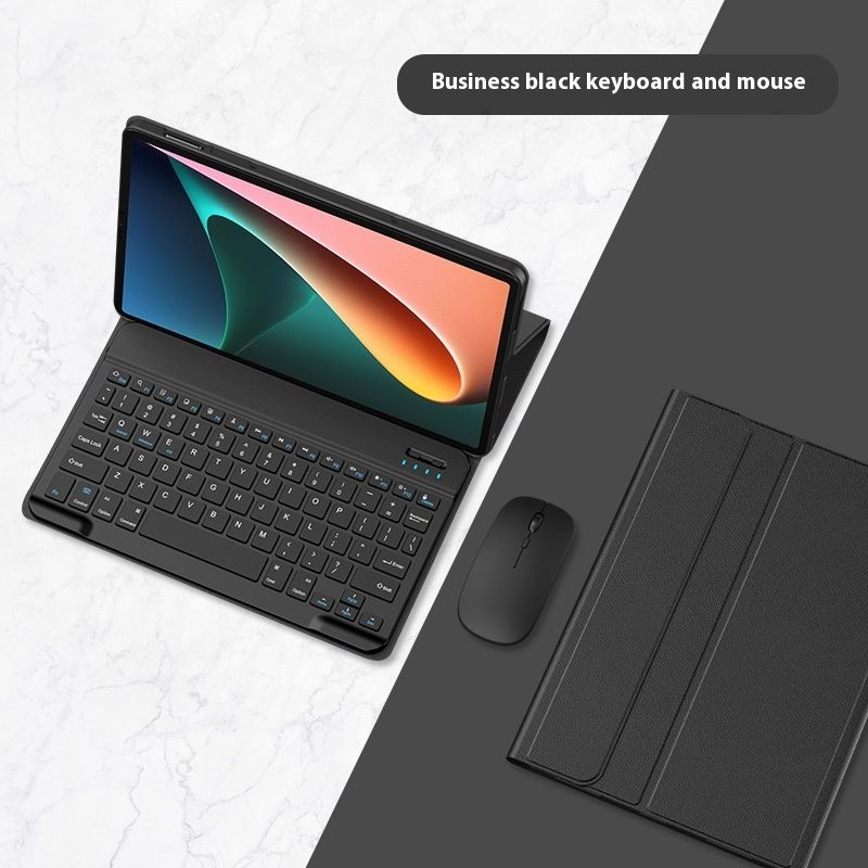 Alkalmas Huawei MatePad 11.5S tablethez Bluetooth billentyűzet és egér tok, leesés elleni védőtok_voghion.com