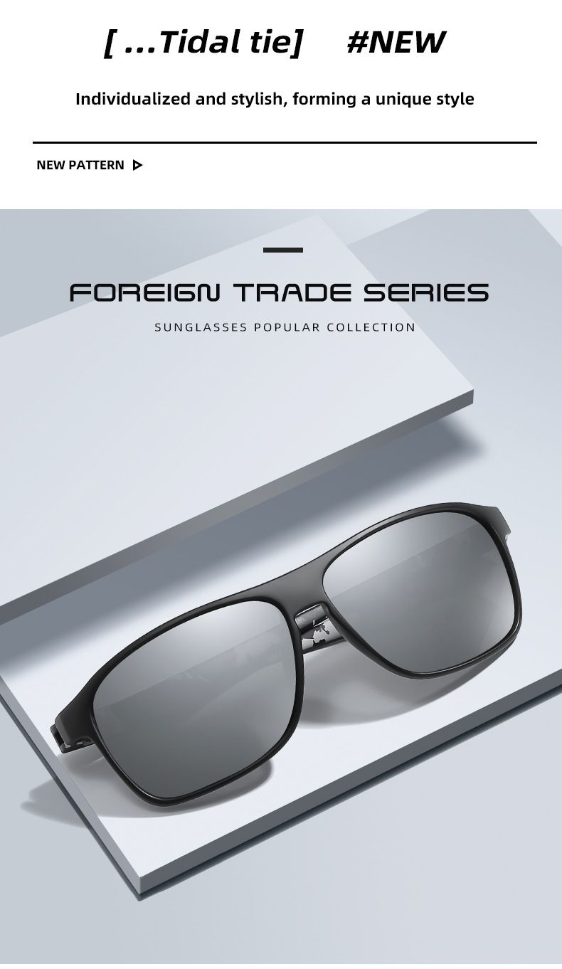 Γυαλιά ηλίου πολωμένου τετραγωνικού οδηγού για υπαίθριες αθλητικές δραστηριότητες, ανδρικά υψηλής ποιότητας Sense_voghion.com