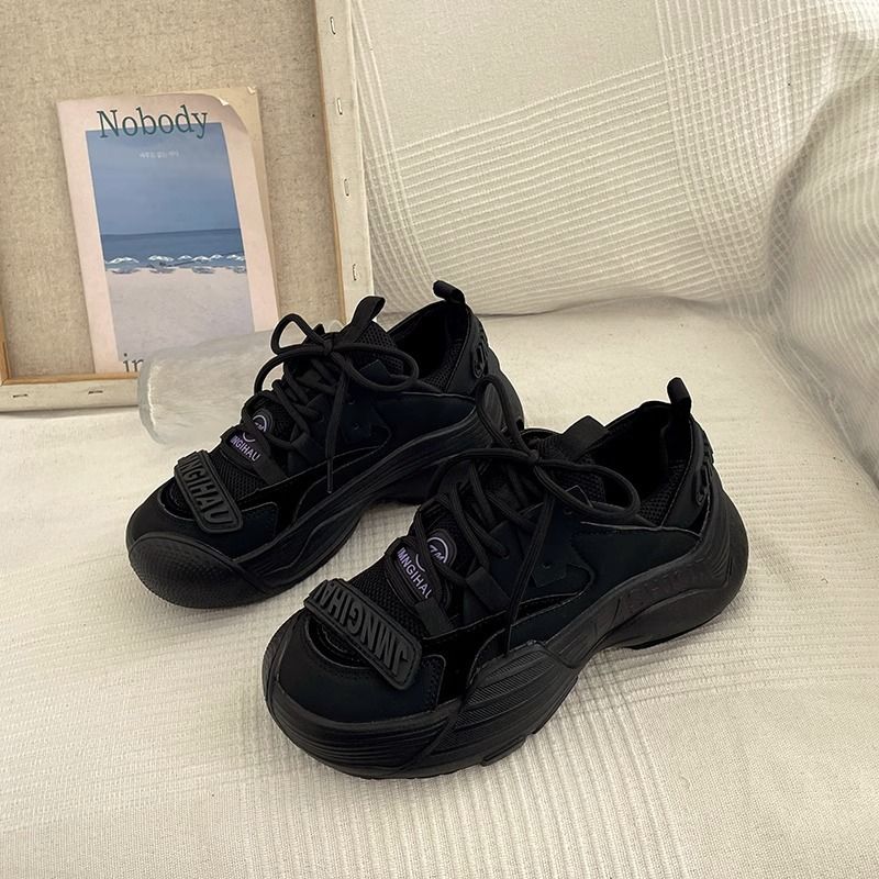 Atmungsaktive Wanderschuhe für Damen mit dicker Sohle, multifunktionale Freizeit-Sneakers, Papa-Schuhe für Damen_voghion.com