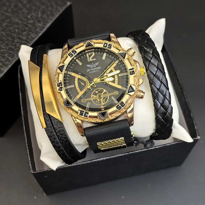 Men's Watch Set Men's Business Watch Non Mechanical Watch High End Design Quartz Movement Men's Watch Set Wristwatch_voghion.com