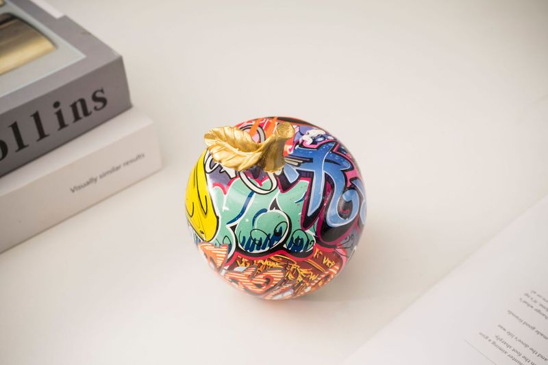 New Colorful Printed Ornament Creative Fruit Living Room Bookshelf Personalized Home Art Decoration_voghion.com