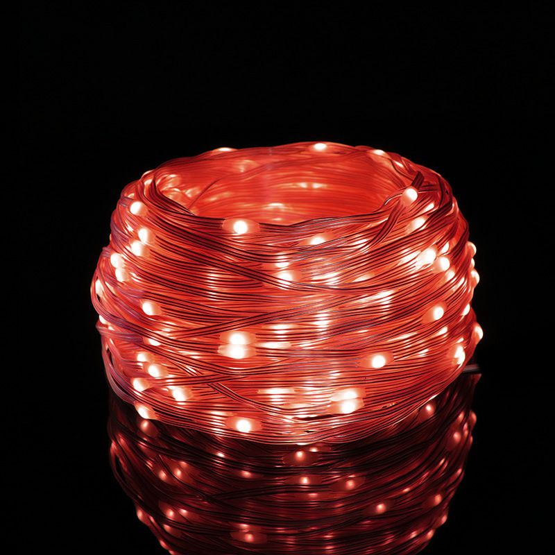 Luzes de LED para exterior - Cordão de luzes solares à prova d'água com controle remoto, 8 modos de iluminação, fio flexível para jardim, pátio e decoração de Natal_voghion.com