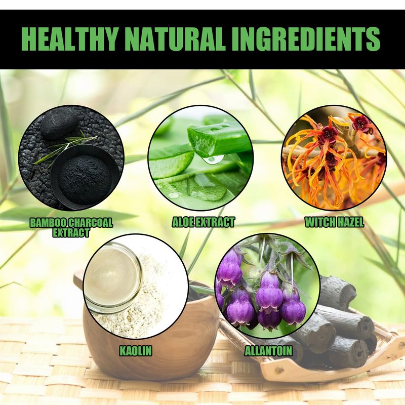 EELHOE Bamboo Charcoal Blackhead Removal Mask, Deep Cleanse Pores And Acne T-Zone Oil Control With A Peel Mask_voghion.com