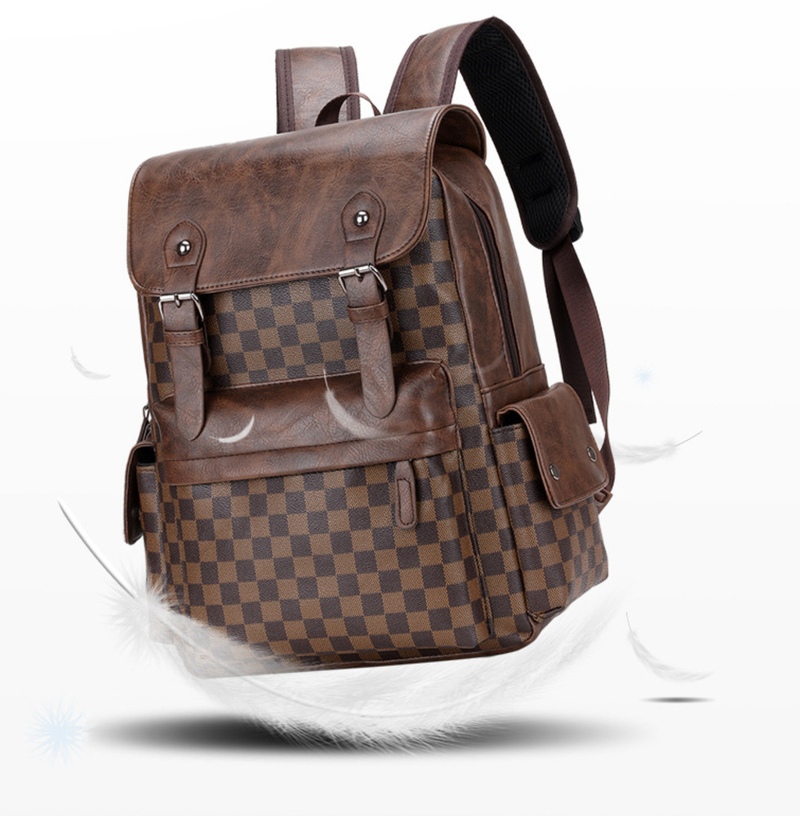 New Moud Männer Rucksak Trendy Plaid Business Travel Computer Handtasche Villsäiteger Casual Rucksak_voghion.com